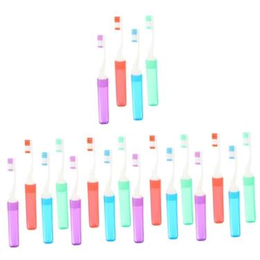 Imagem de FOMIYES 20 Unidades escova de dentes fina de viagem escovas de dente orgânicas escovas de dente pequenas escovas de dentes para crianças escova de dentes de viagem ar livre pp