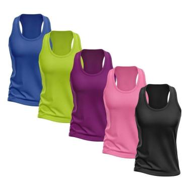 Imagem de Kit 5 Regata Good Look Nadador Dry Proteção Solar UV Feminina-Feminino