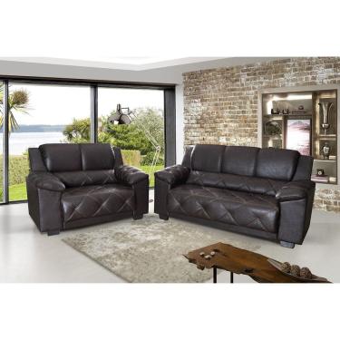 Imagem de Conjunto Bahamas Sofá 2 e 3 Lugares Assento em Espuma D23 Hellen