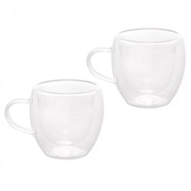 Imagem de Conjunto 2 Xicaras De Cafe Parede Dupla Modern 80 Ml - Lyor