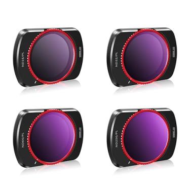 Imagem de STARTRC Conjunto de filtros magnéticos NDPL para DJI Osmo Pocket 3 Creator Combo Acessórios - Pacote com 4 ND/PL16, ND/PL 32, ND/PL 64, ND/PL256 (versão de alumínio)