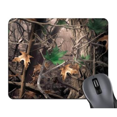 Imagem de 1 Mousepad Quadrado Camuflagem Florestal Mouse Pad para Jogos 9,25 x 7,67 polegadas