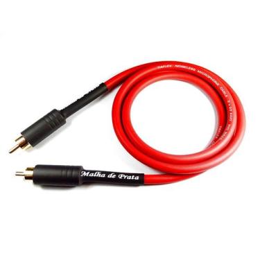 Imagem de Cabo RCA Áudio Dupla Blindagem Banhado a Ouro MDP Termo Vermelho (Sele