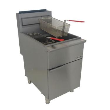 Imagem de Fritadeira Industrial à Gás GN Inox com 2 Cestos F5NG FrigoPro