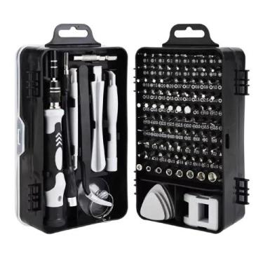 Imagem de Kit Ferramentas 117 em 1 Chaves De Precisão Fenda Philips Torx Etc - U