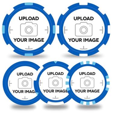 Imagem de pensoda 100-1000 fichas de plástico personalizadas, 5 disponíveis em 9 cores, impressão colorida dupla face, produção urgente disponível! Adicione seu próprio design, imagem personalizada ou texto no