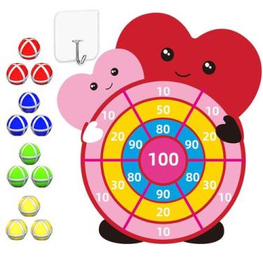 Imagem de Jogo de Dardos JKGIFTS 30cm com 12 Dardos Adesivos para Crianças (3-10
