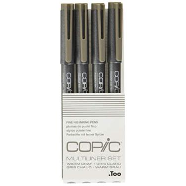 Imagem de Too Copic Conjunto de 4 camadas de vários forros, cinza quente