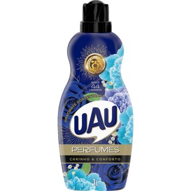 Imagem de AMACIANTE DE ROUPA E TECIDOS CONCENTRADO CARINHO E CONFORTO UAU PERFUMES FRASCO 1L