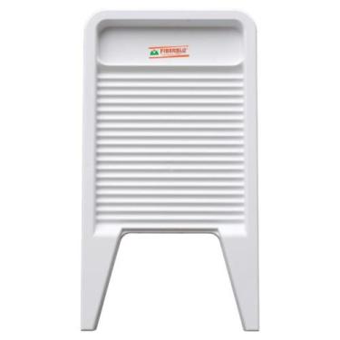Imagem de Esfregadeira Tabua De Lavar Roupa PVC - FIBERBLU, Branco