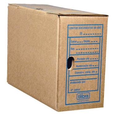 Imagem de Arquivo Morto Papelão Ofício 340x133x240mm (Pacote com 50 unidades) - 