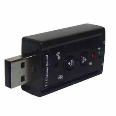 Imagem de Adaptador Audio Placa de Som Usb 7.1 Canais Notebook Pc
