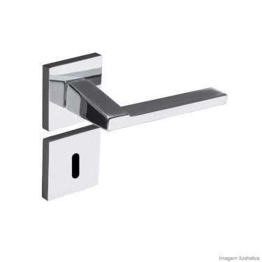 Imagem de Fechadura Interna Aço Zamac Chopin 279-90 Com Roseta Pado Cromado