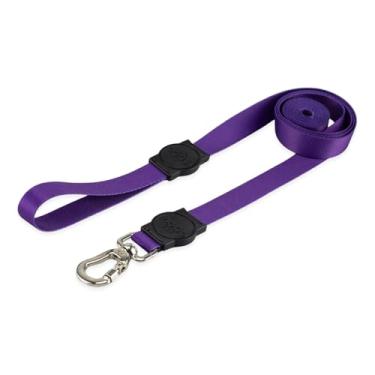 Imagem de Mood Pet Coleira Guia 2 Metros Para Cães Cachorro Adestramento Passeio Porte Grande Médio Pequeno (Purple, G)