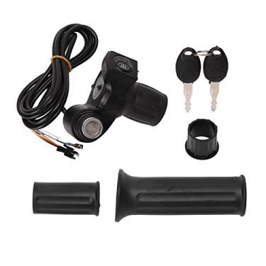 Imagem de Electric Bike Throttle Grip 4 Lights Half Lock E Scooter Speed Twist Apertos do acelerador para acessórios de bicicletas elétricas 48V