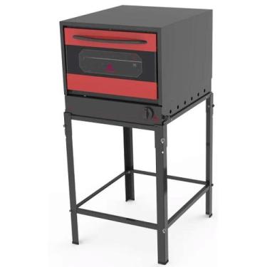 Imagem de Forno Progás 80 Litros com Cavalete FGE-110 GOURMET, Vermelho