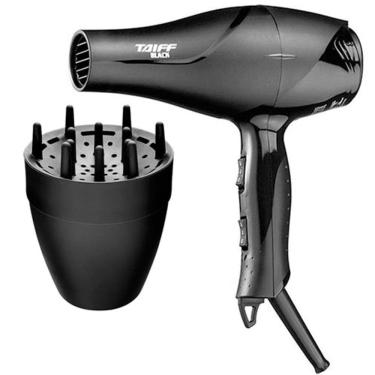 Imagem de Secador de Cabelo Taiff Black 1700W 127 Volts com Difusor de Cachos