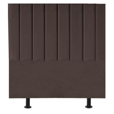 Imagem de Cabeceira Estofada De Cama Casal Box 140 Cm Carla Corino Marrom