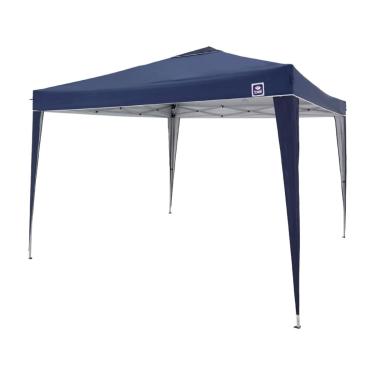 Imagem de Tenda Gazebo Dobrável 3m x 3m Poliéster Azul Bel