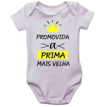 Imagem de Body infantil promovida a prima mais velha roupinha de bebê - Mago das