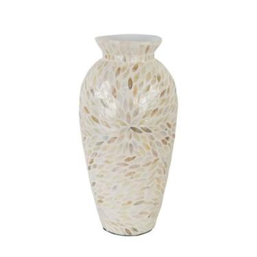 Imagem de Vaso Decorativo Grande Para Flores 44cm Laradore Madrepérola
