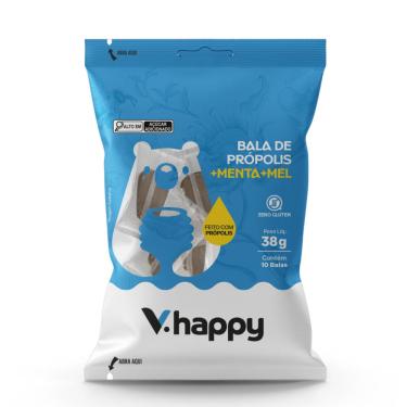 Imagem de Bala de Própolis, Menta e Mel V.Happy 38g
