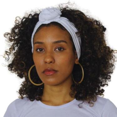 Imagem de Faixa De Cabelo Turbante Aramado Viscose Liso Tamanho Único Pratico de