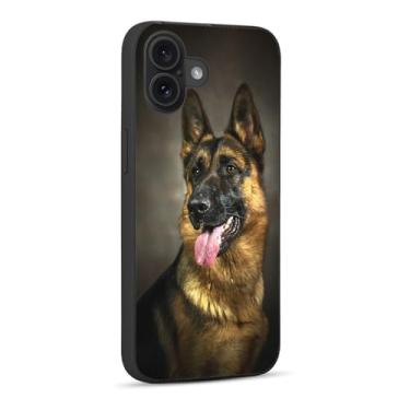 Imagem de Compatível com iPhone 17, Mighty Loyal Dog Pastor Alemão Pastor Alemão Macio TPU Moda Legal Slim À Prova de Choque Capas de Telefone para Mulheres Meninas