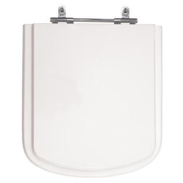 Imagem de Assento Laqueado Axis Branco Tampa Vaso Deca Em Mdf Branco