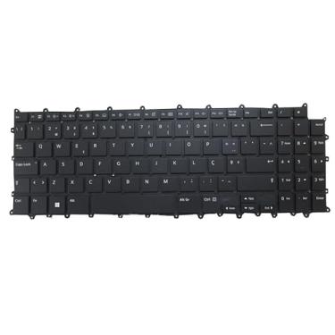Imagem de notebook para com teclado retroiluminado para LG 15Z90RT 15Z90RT-G 15Z90RT-G.AD75B Portugal PO Preto Sem Moldura Novo