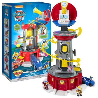 Imagem de Patrulha Canina: Torre de Vigia Poderosa com 4 Figuras de Ação Exclusivas, Carro de Brinquedo, Luzes e Sons - para Crianças a partir de 3