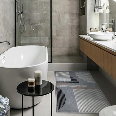 Imagem de 1 Tapete Banheiro Grande Antimofo Soft Macio Js Rg52gf 50X80