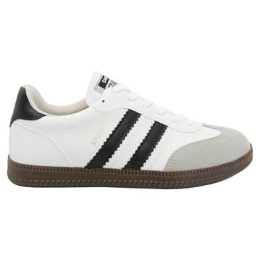 Imagem de Tênis Feminino Casual Sua Cia Street Confortável Macio 8355, Branco, G