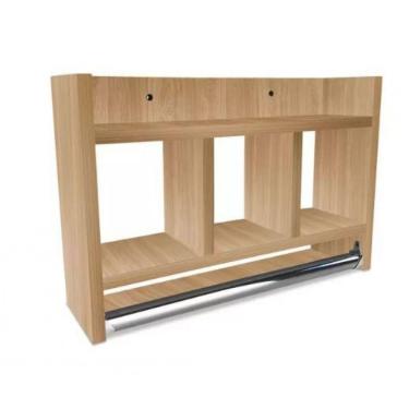 Imagem de Nicho De Parede Para Banheiro Porta Toalha Em Mdf Madeirado