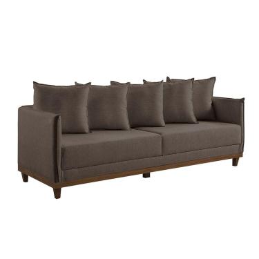 Imagem de Sofá 4 Lugares Living M-169 Veludo Martins Marrom