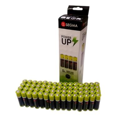 Imagem de Pilhas Palito AAA Power Up Segma 1,5v Caixa com 60 Unidades