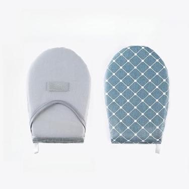 Imagem de Tapete portátil de passar a ferro - Mini almofada resistente ao calor para ferros a vapor e vaporizadores de roupas, tábua de passar roupa pequena para viagem em casa (azul2)