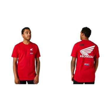 Imagem de Honda fox hrc camiseta masculina streetwear casual verão gráfico camis
