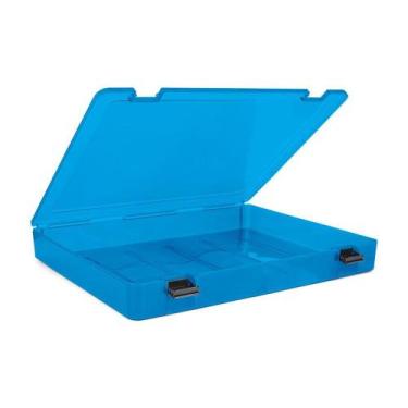 Imagem de Kit Com 6 Pastas PP Rigida Oficio LL Azul Inject