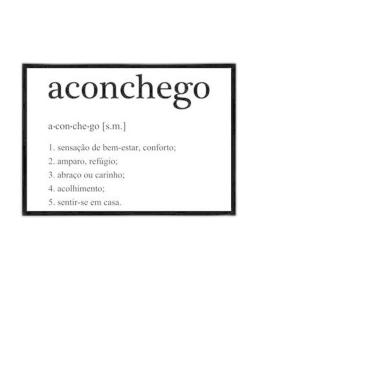 Imagem de Quadro Decorativo Significado Aconchego 45x34cm