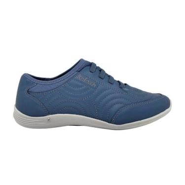 Imagem de Tênis feminino Kolosh C3183 slipon macio leve conforto celes, Azul, Ce