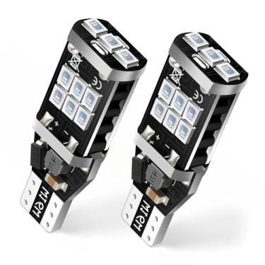 Imagem de iFunyLED Lâmpada LED 912 921 para luzes de ré de reserva, 2835 Chipsets 15-SMD sem erros 300% super brilhantes 906 922 W16W T15 luzes LED - (pacote com 2, azul)