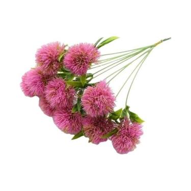 Imagem de Flores Artificiais De Dente-de-Leão Em Plástico Para Decoração De Casa