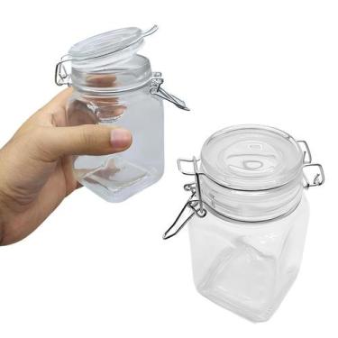 Imagem de Pote Hermético De Vidro Trava E Silicone De Vedação 250ml - INGA