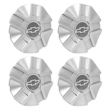 Imagem de Jogo Calotinha Astra GSI Big Rodas BRW 180 Emblema GM Cinza Garra Alta