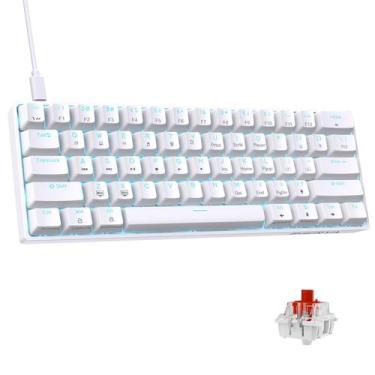 Imagem de Teclado mecânico para jogos DIERYA DK61SE 60% com luz de fundo LED