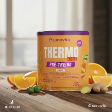Imagem de Thermo Energy Suplemento Pré Treino Sanavita 300g Laranja