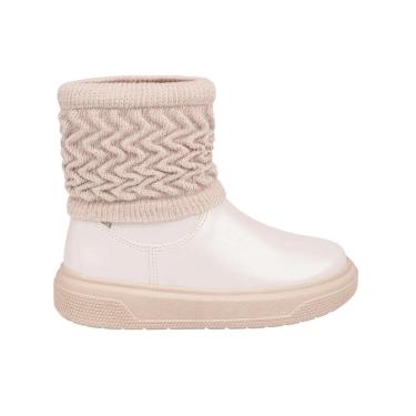 Imagem de Bota Infantil Meninas Pampili Bege - 7361-Feminino