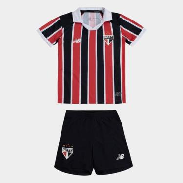 Imagem de Kit Infantil São Paulo II 26/27 New Balance, Vermelho, Branco, 2A