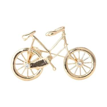 Imagem de Broche De Bicicleta Unissex Feminino Com Strass E Esmalte Para Festas 